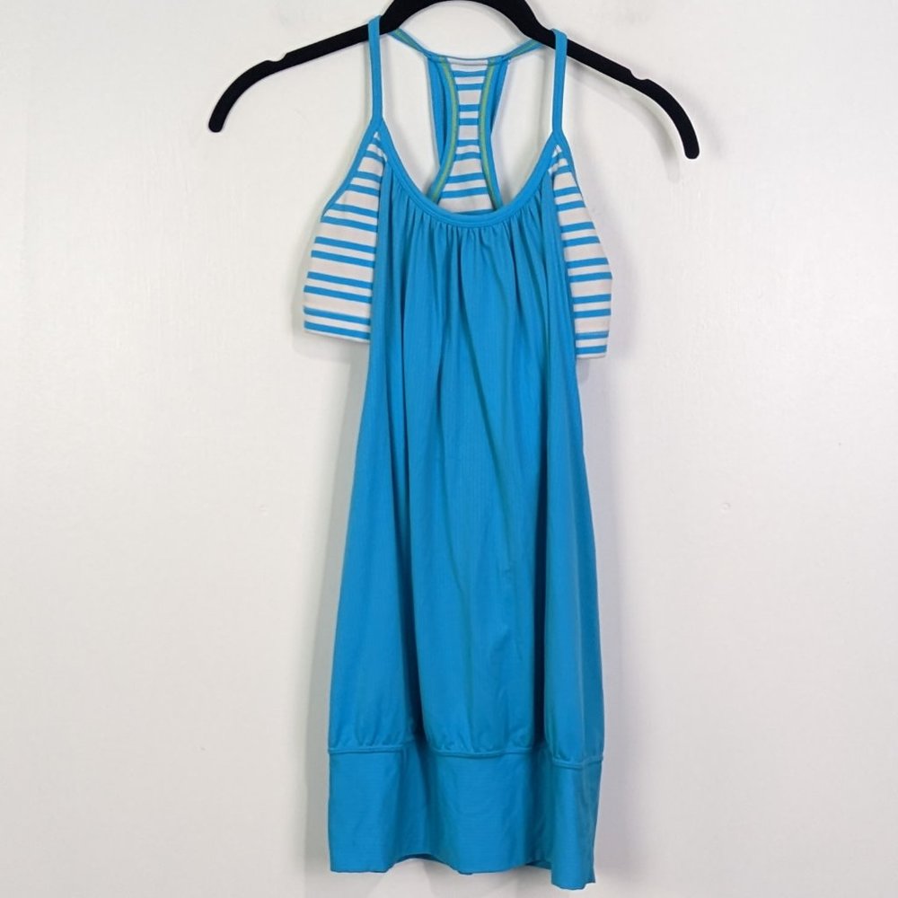 Lululemon No Limits Tank Blue and Stiped Tank Size 4